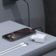 3. Dudao A27STEU 25W GaN USB-A Wandladegerät mit USB-A- und USB-C-Kabel – Schwarz