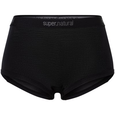 4. Damen-Thermo-Unterhosen Super.natural Tundra175 Hipster 2Pack – jet black/jet black, Größe: S