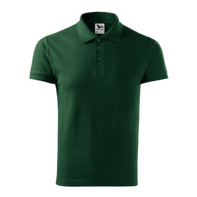 2. Malfini Cotton M MLI-212D3 dunkelgrünes Poloshirt