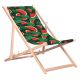 3. GRÜNBLAUER KLASSISCHER BEECHEN-DECKSTUHL MIT WASSERMELONEN-DRUCKMUSTER GB183 WASSERMELONE