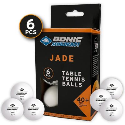 4. JADE POLY TISCHTENNISBÄLLE 40 WEISS 6 STÜCK BECHER