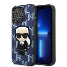 Karl Lagerfeld KLHCP13LPMNIKBL iPhone 13 Pro / 13 6.1" Hardcase blau/blau Monogram Ikonik Patch