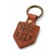 5. FC Barcelona Schlüsselanhänger, original lizenziertes Lederwimpel BLL7061