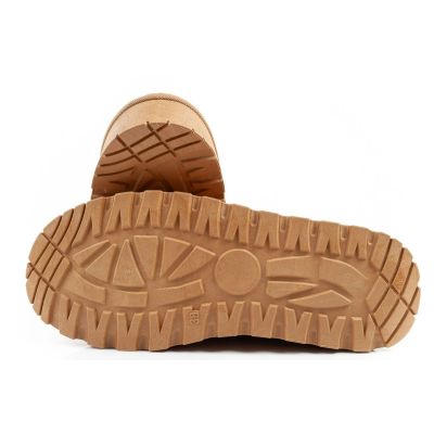 9. Lee Cooper Damen Winter Schneestiefel Modische Fell gefütterte Stiefeletten Braun