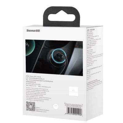 6. Baseus Golden Contactor Pro Autoladegerät USB-C / USB-A 40W PD QC 4+ SCP FCP AFC + Kabel - grau