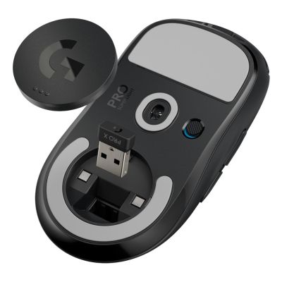 19. Logitech G Pro X Superlight Gaming-Maus, kabellos, rechte Seite, RF, 25600 DPI