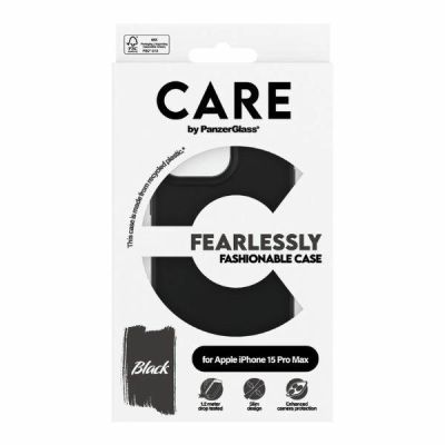 4. CARE by PanzerGlass Fearless Fashion Case für iPhone 15 Pro Max – Schwarz