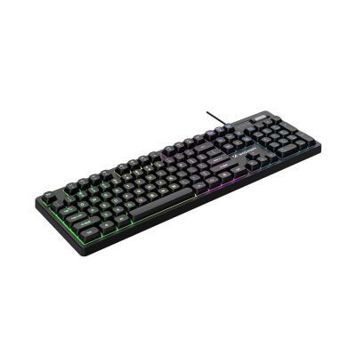 3. Wozinsky WKG-200 RGB Membran-Gaming-Tastatur mit Scrollrad – Schwarz