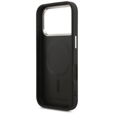 7. Karl Lagerfeld Karl RSG Logo MagSafe Hülle für iPhone 17 Pro Max – Schwarz