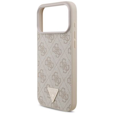 6. Guess 4G Strap Triangle Logo MagSafe Hülle für iPhone 17 Pro Max – Pink