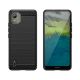 2. Carbon Case Silikonhülle für Nokia C110 - schwarz