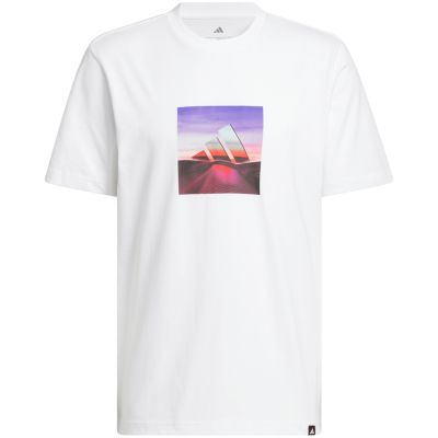 2. adidas Summer Heat Graphic T-Shirt für Herren, weiß, JZ7545