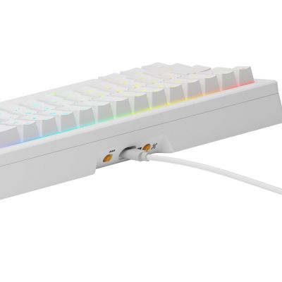 4. Glorious PC Gaming Race GMMK 3 Vorgefertigte USB-Tastatur QWERTY US-Englisch Weiß