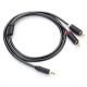 4. Ugreen AV102 10513 Kabel 3,5 mm Miniklinke (männlich) / 2RCA (männlich) 5 m – grau