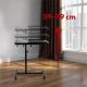 7. MACLEAN Mobiler Schreibtisch-/Laptopständer, Schwarz, Höhenverstellbar 59–89 cm, max. 30 kg MC-121 B
