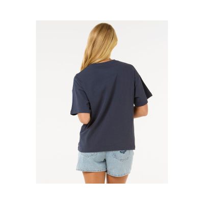 6. RIP CURL Surf Puff Relaxed Tee, marineblau
