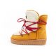2. D.Franklin Damen Winter-Schneestiefel, modisches Fellfutter, Senffarbe