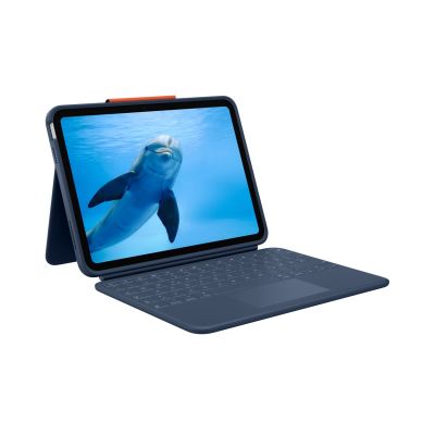 5. Logitech Rugged Combo 4 Touch QWERTZ Deutscher Smart Connector Blau