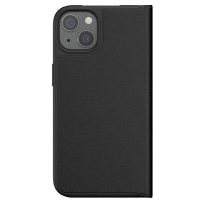 4. Adidas OR Booklet Case BASIC für iPhone 13 - Schwarz und Weiß