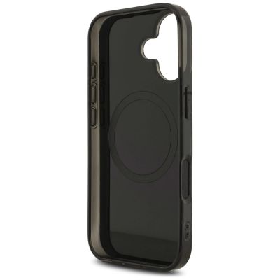 7. AMG Double Layer Transparent Rhombs MagSafe Case für iPhone 17 - Schwarz und Rot