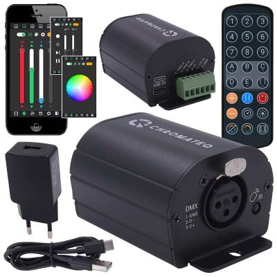 CHROMATEQ CLUB 512 DMX-Controller-Schnittstelle + Fernbedienung