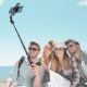 9. Tech-Protect L05S Bluetooth-Selfie-Stick mit Stativ bis 105 cm mit LED-Lampe – Schwarz