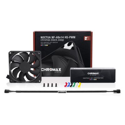 3. NOCTUA 92mm 300-2200 U/min Low Profile CHROMAX Lüfter