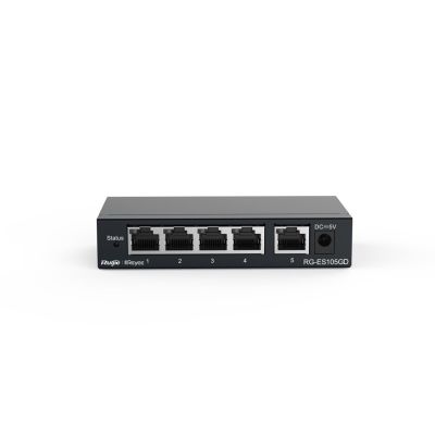 3. Ruijie Networks RG-ES105GD Netzwerk-Switch, unmanaged Gigabit Ethernet (10/100/1000), Schwarz