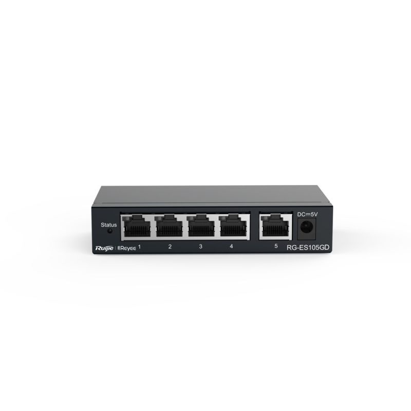 3. Ruijie Networks RG-ES105GD Netzwerk-Switch, unmanaged Gigabit Ethernet (10/100/1000), Schwarz