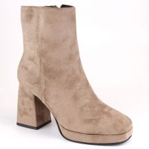 Jezzi W JEZ411B beige Wildlederstiefeletten