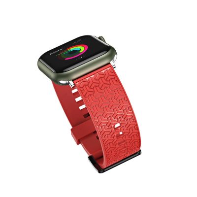 6. Watch Y Uhrenarmband für Apple Watch 42 / 44 / 45 mm - Rot
