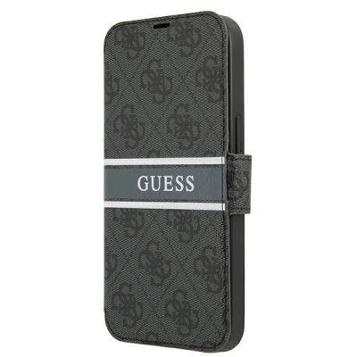 Guess GUBKP13L4GDGR iPhone 13 Pro / 13 6,1" grau/graues Buch 4G Stripe