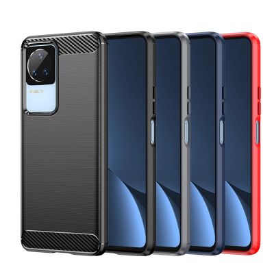 9. Carbon Case für Xiaomi Poco F4 5G flexible Silikon-Carbon-Hülle schwarz