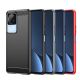 9. Carbon Case für Xiaomi Poco F4 5G flexible Silikon-Carbon-Hülle schwarz
