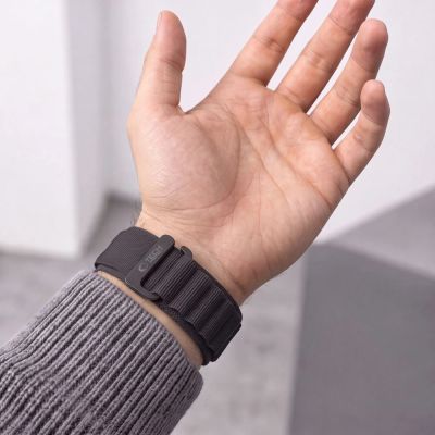 4. Tech-Protect Nylon Pro Armband für Garmin Fenix 5X / 5X Plus / 6X / 6X Pro / 7X / 8 / 8 Pro / 9 / 9 Pro (47 mm) – Schwarz