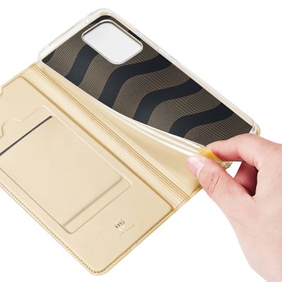 8. Dux Ducis Skin Pro Holster Cover Flip Cover für Samsung Galaxy A73 gold