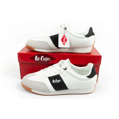 10. Lee Cooper Sportschuhe, Sneaker für Herren, modisch und bequem, weiß