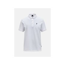 PEAK PERFORMANCE M Klassisches Baumwoll-Polo-Herren-T-Shirt, Weiß