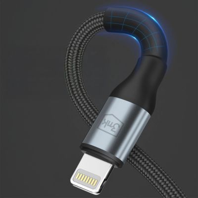 6. 3mk Hyper Cable 3mk Hyper Cable N-SERIE USB-A / Lightning 1m 5V/2,4A 12W / schwarz