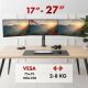 32. MACLEAN 3-Monitor-Halterung, Gasfeder, 17"-27", 2-8 kg, Schwarz MC-137