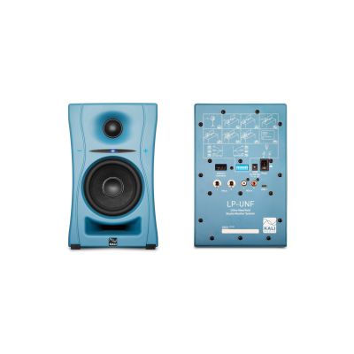 8. KALI AUDIOLP-UNF-B – Paar Bluetooth-Monitorlautsprecher. Multimedia-Lautsprecher, blau.
