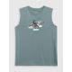 5. Ärmelloses Jungen-T-Shirt mit Aufdruck, Größe 4F 4FJRSS26TSLEM354-46S