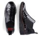 64. Rieker W R474 Schlangenleder Stiefeletten schwarz