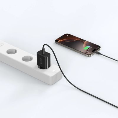 6. Tech-Protect NC20W USB-C 1-Port PD20W Wandladegerät - Schwarz
