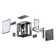 47. Jonsbo X400 PC-Gehäuse, Midi-Tower, ATX, gehärtetes Glas – grau