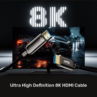 5. UNITEK Optisches Kabel HDMI 2.1 Aktives optisches Kabel 8K / 4K 144Hz 15M