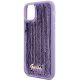 6. Guess Pailletten Script Metallhülle für iPhone 11 / Xr – Lila