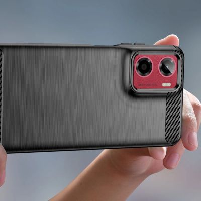 4. Tech-Protect TPUCarbon Case für Motorola Moto G05 / E15 - Schwarz
