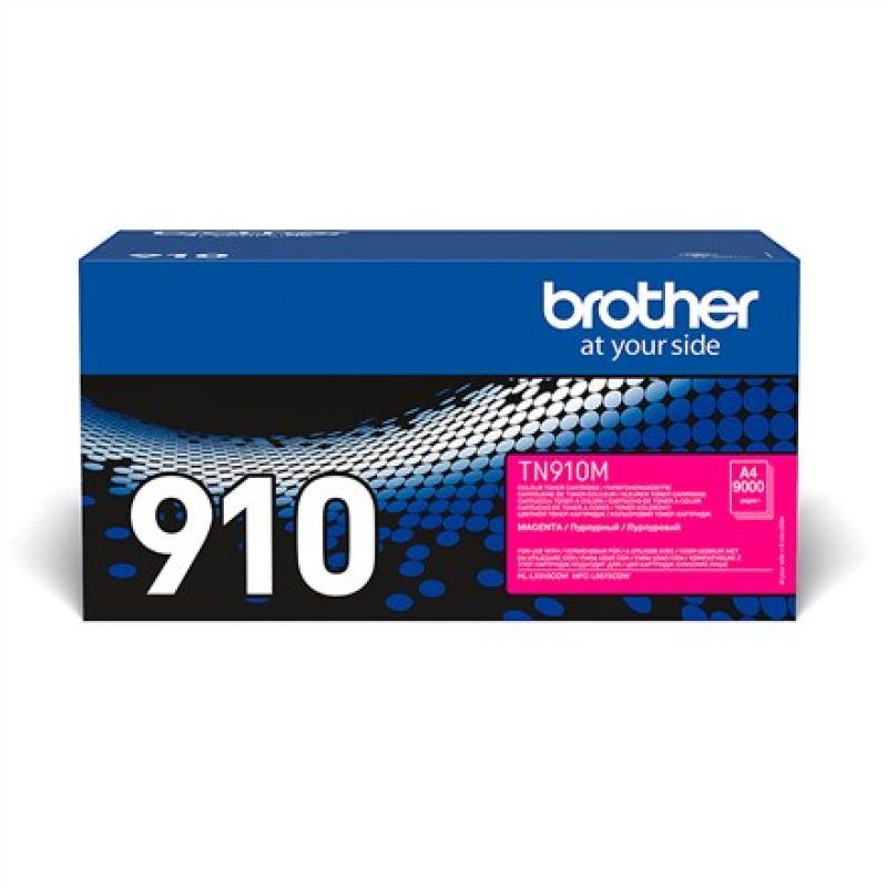 5. Brother TN-910M Tonerkartusche, 1 Stück, Original, Magenta