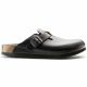 6. Birkenstock Boston ESD Black Damen Clogs, Naturleder, schmale medizinische Hausschuhe (0061368)